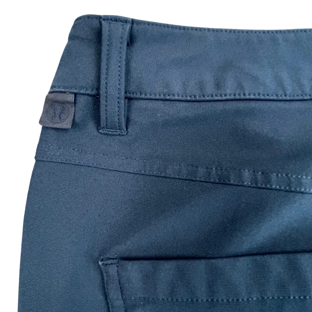 Lululemon ABC Pant Relaxed 36x33 Navy Warpstreme Travel 5 Pocket Stretch M5949S